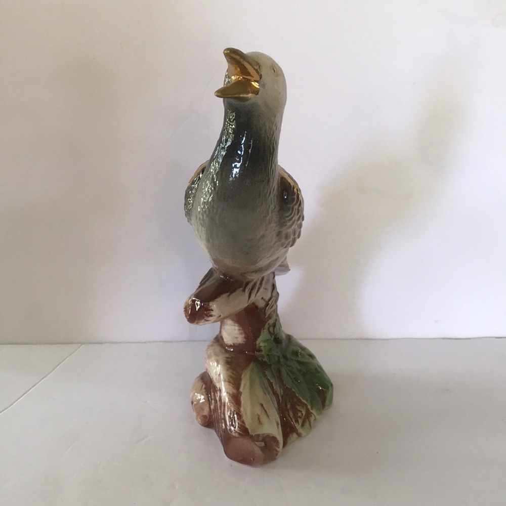 Ceramic Bird Perched on Tree - Picture 3 of 9